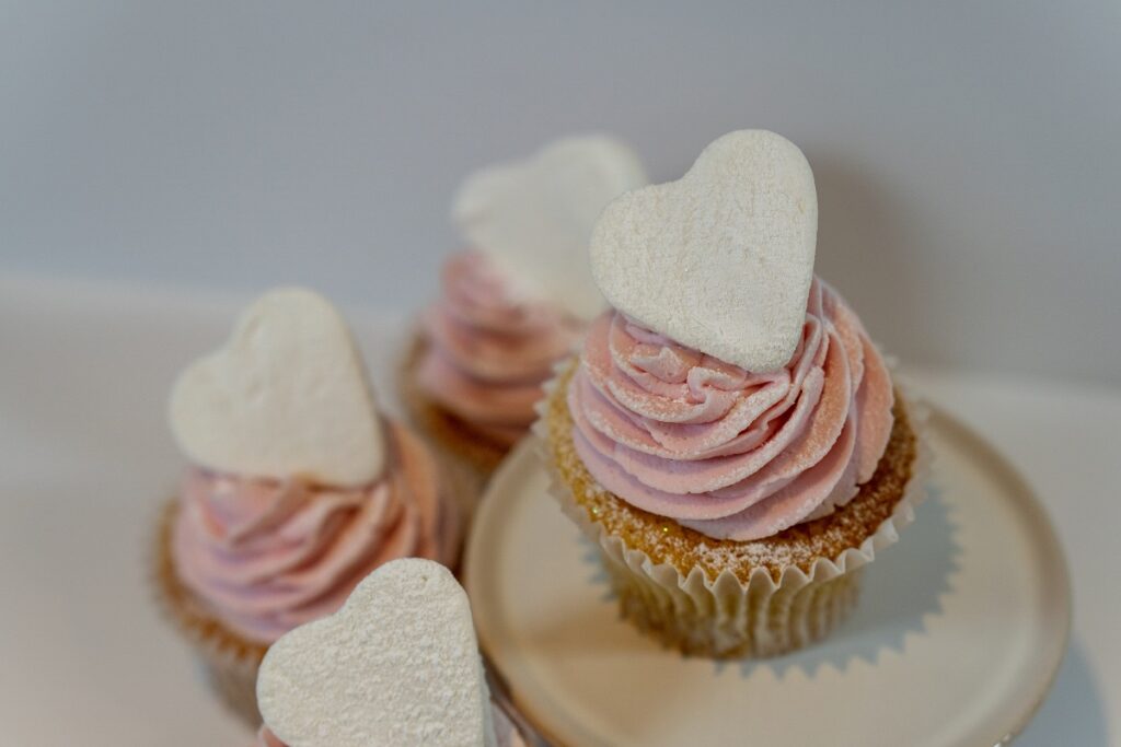 Definitely use heart shaped marshmallows as cupcake toppers for v day